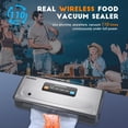 thumbnail image 3 of INKBIRD Rechargeable Cordless Vacuum Sealer Machine with 20Ft Bag Storage and Cutter, 5 Food Modes with Starter Kits, Portable & Airtight Vacuum Food Sealer for Camping Fishing Picnic, 3 of 6