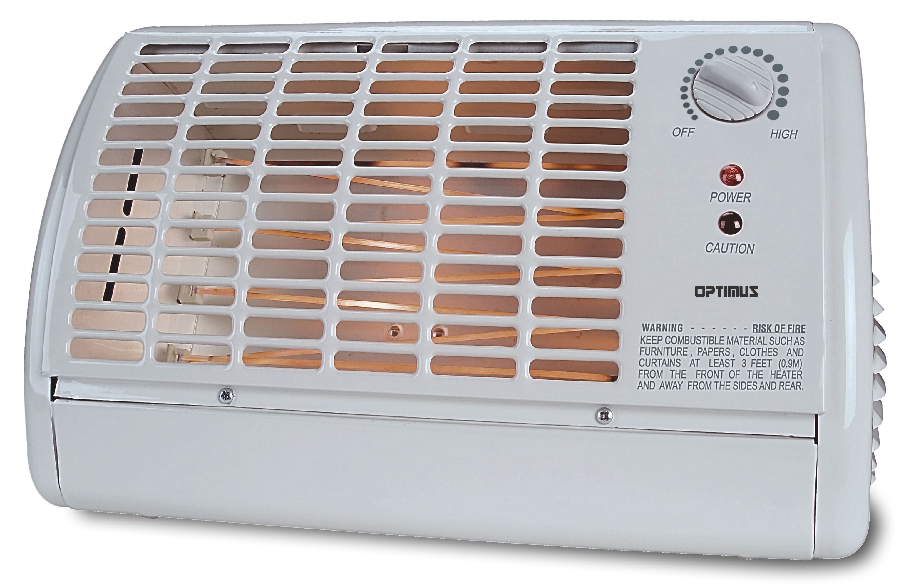 Optimus H2210 Portable Fan Forced Radiant Heater with Thermostat