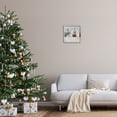 thumbnail image 3 of Stupell Industries Winter Barn with Snowflakes Landscape Painting White Framed Art Print Wall Art, 17 x 17, 3 of 9