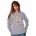 thumbnail image 5 of Smurfs Take Care Of Each Other Women Crewneck Sweatshirt Brisco Brands S, 5 of 6