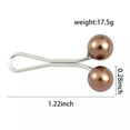 thumbnail image 5 of HOOUN 12X U-shaped Brooch Pins Hijab Scarf Pearl Safety Pin Sweater Shawl Clips Gifts-6, 5 of 9