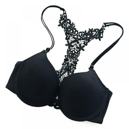 

Sexy Push Up Bra Sexy Lace Women Underwear Front Closure Hollow Back Lady Underwear Size 75-85 B