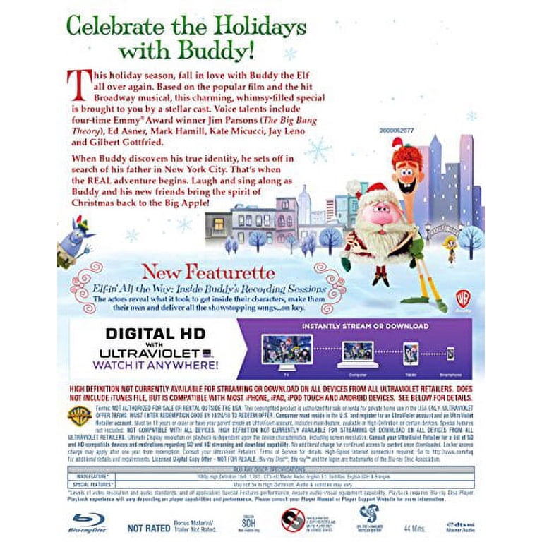 【中古】Elf: Buddy's Musical Christmas [Blu-ray] Elf: Buddy's Musical Christmas (Blu-ray) [Blu-ray] - Walmart.com