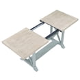 thumbnail image 4 of Steve Silver Darcy Green and Natural Extendable Counter Height Dining Table, 4 of 10