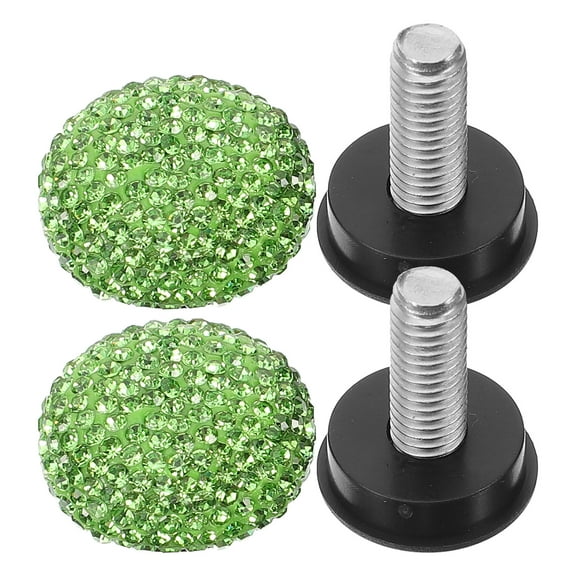 MEIBUTYUP Red License Plate Screws Set of 4 Plastic Round Fasteners for Car Vehicle Use and Easy to Install