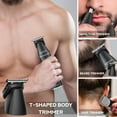 thumbnail image 5 of Supreme Trimmer All-in-One Waterproof Multigroomer for Men | Beard, Body, Pubic & Nose Hair Trimmer Kit | No-Nick LCD Grooming Clippers, Rechargeable Full Body Shaver | SMG3030, 5 of 10
