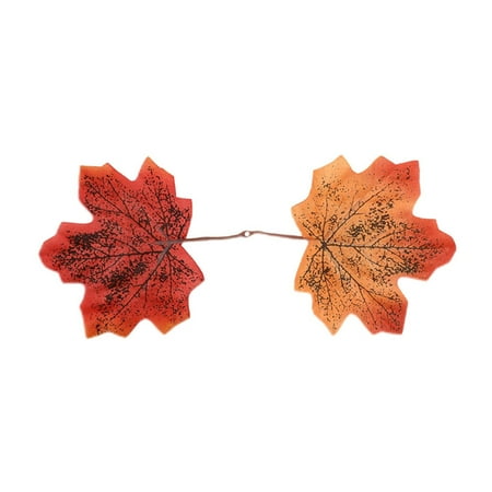 

Artificial Maple Leaves Fall Leaves Thanksgiving Day Autumn Decorations Wedding Parties Props Party Table Decor Crafts Artificial Flowers（50PC）