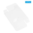 thumbnail image 3 of Uxcell 3.8x2.8x1.2" Paper Soap Box with Window, 20 Pack Soap Boxes Leaf Presents Packaging Boxes, White, 3 of 6