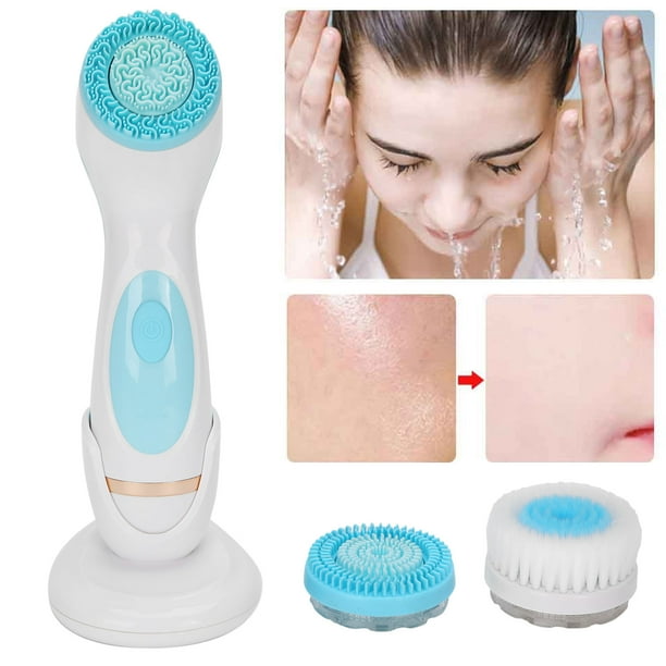 Cepillo de limpieza facial eléctrico con carga USB, limpiador de