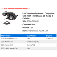 thumbnail image 2 of Left Transmission Mount - Compatible with 2007 - 2012 Mazda CX-7 2.3L 4-Cylinder 2008 2009 2010 2011, 2 of 2