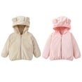 thumbnail image 2 of XBASW Toddler Girls Boys Ears Hooded Jacket Fleece Zipper Coat for Kids Warm Winter Thick Snowsuit Outerwear Size 1-6Y, 2 of 8