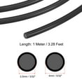 thumbnail image 2 of Uxcell 3/32"ID x 5/32"OD PE Tubing Translucent Flexible Water Hose Tube Black, 10 Ft, 2 of 7
