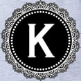 thumbnail image 2 of CafePress - Monogram Medallion K - Cute Infant Baby Football Bodysuit, 2 of 3