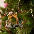 thumbnail image 3 of Bearachild Árbol de Navidad colgante colgante decoración regalo personalizado camión de bomberos vehículo camión barco excavadora colgante Kits de decoración para fiestas No. 4 Bearachild HA042991-04, 3 of 6