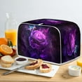 thumbnail image 4 of Yuyamidu Purple Rose Toaster Cover 4 Slice Bread Toaster Oven Dustproof Cover Wide Slot Kitchen Small Appliance Cover Butterfly Bread Maker Dust Cover with Top Handle, 4 of 7