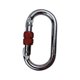 thumbnail image 1 of Conector de mosquetón de escalada en apariencia , hebilla de seguridad, gancho de bloqueo de tornillo para rappel, viaje, equipo de senderismo, rojo, 1 of 8