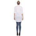 thumbnail image 4 of White Mark Women's Classic Button-Down Tunic Top, 4 of 6