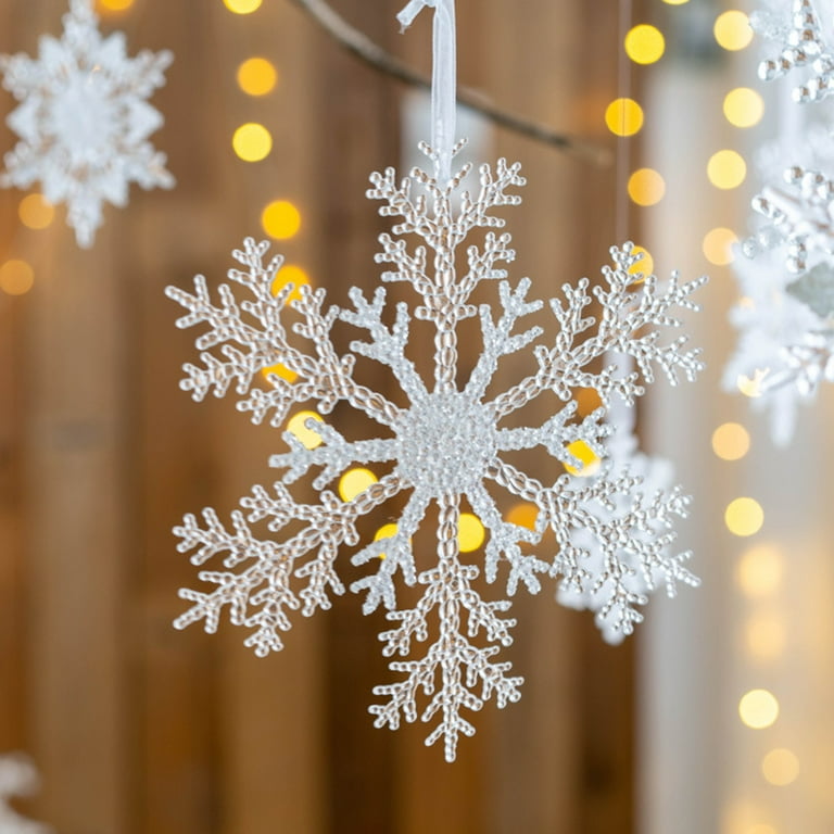 Acrylic Christmas Snowflake Ornaments – Hidden Vibes