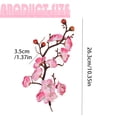 thumbnail image 3 of Artificial Plum Blossom Faux Flowers Silk Simulation Flowers Bouquet 1 Pc Fake Flowers Spring Decorations for Home Kitchen Office DIY Hotel Vase Centerpieces Decoration, 10.35 Inch, White, 3 of 5