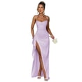thumbnail image 1 of Vestido de noche GDJDIFK Sirena de satén con tirantes ajustables, 1 of 7