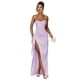 thumbnail image 1 of Vestido de noche GDJDIFK Sirena de satén con tirantes ajustables, 1 of 7