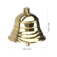 thumbnail image 2 of 1pc Craft Bell Decorative Brass Bell for Xmas Festival Craft Making (Golden), 2 of 7