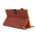 thumbnail image 4 of ELEHOLD PU Leather Folio Case For Amazon Fire HD 8 (10th Generation) Kickstand Shockproof Cover, with Credit Card Holder & Pencil Holder, Auto Sleep&Weke -Brown, 4 of 5