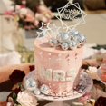 thumbnail image 3 of Bola de discoteca Cake Toppers SONICEBUY, plateada con estrella, 33 unidades, 3 of 7
