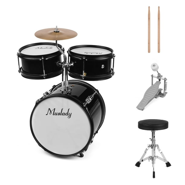 Kit de pad d'entraînement en mousse de caoutchouc noir, 5 tambours et 3  cymbales, Jazz Drum Mute, Sound Off, 10 pièces par ensemble - AliExpress