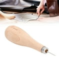 thumbnail image 1 of Spptty 3mm Stitching Awl Profession Ergonomic Awl Tool Sewing With Beech Handle Awl Punch Leather Stitching Awl For Leather Punching,Leather Stitching Awl, 1 of 8