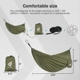 thumbnail image 3 of QUANFENG QF Hammock Lightweight Single Camping Hammock Support 400 lbs (Green), 3 of 7