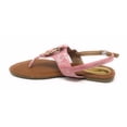 thumbnail image 2 of Victoria K Women's Gold Buckle Metallic Sandals, 2 of 4
