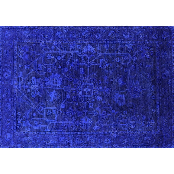 Ahgly Company Indoor Rectangle Persian Purple Bohemian Area Rugs, 5' x 7'