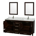 thumbnail image 4 of Wyndham Collection Wcs141472dunsm24 Sheffield 72" Freestanding Vanity Set - Gray / White, 4 of 7