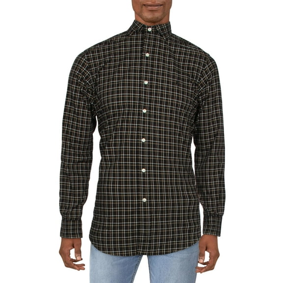 Polo Ralph Lauren Mens Plaid Dressy Button-Down Shirt