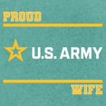 thumbnail image 3 of CafePress - Proud Army Wife White And Gold T Shirt - Womens Comfort Colors® Shirt, 3 of 4