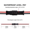 thumbnail image 3 of 6 Pares DT 2 Pin Pigtail Kit Macho Hembra Conector Adaptador Enchufe ArnéS de Cableado para Barra Luces LED Trabajo Accesorios, 3 of 5