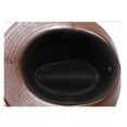 thumbnail image 5 of Man Genuine Leather Cowhide Gentleman Cow Skin Short Brim Black/Brown Top Hat Male Shows ,Classic Vintage, 5 of 6