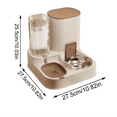 thumbnail image 2 of Automatic Pet Feeder And Waterer, Automatic Feeding Cat Food And Waterer Set For Small And Large Cats And Dogs, 2 of 2