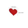 thumbnail image 2 of WRISTBIQUE Wedding Stickers Heart Glitter Sticker Red Glitter Paper 10 Sheets, 2 of 8