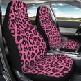 thumbnail image 3 of Uorisanigo Pink Leopard Car Seat Covers Waterproof Car Seat Covers Full Set of 2 Easy Installation Breathable Front Seat Cover Cars Accessories Suitable for Cars, SUV and Trucks, 3 of 7