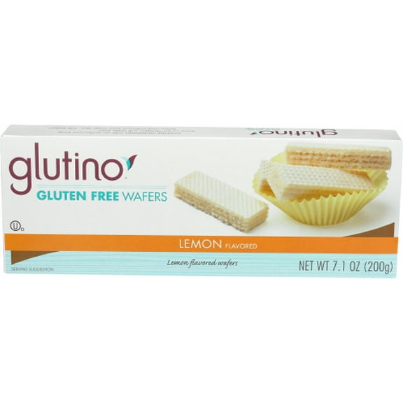 Glutino Cookie Wafer Lemon Whole Food 7.1 oz (Pack of 12)
