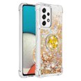 thumbnail image 2 of Funda para Samsung Galaxy A53 5G con Brillo Líquido Flotante, Purpurina, Parachoques y Anillo Giratorio Soporte, 2 of 5