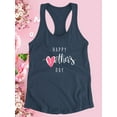thumbnail image 3 of Mother's Day Clever Heart Racerback Tank Women -Image by Shutterstock, Female Large, 3 of 4