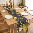 thumbnail image 3 of Yellow Sunflower Table Runner - 36 Inch Long, Kitchen Dining Table Runner Dresser Scarves, Farmhouse Vintage Bees Gnomes Farmhouse Decor for Coffee Tables Wedding Party Banquet, 3 of 8