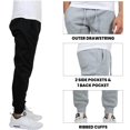 thumbnail image 2 of Galaxy By Harvic 2-Pack Men's Fleece Jogger Sweatpants (Sizes: S-2XL), 2 of 5
