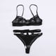 thumbnail image 5 of Gibobby arnés para mujer Conjunto de Bikini hueco para mujer, ropa interior negra, ropa interior Sexy, ropa interior Sexy de puntos(Negro, XXXL), 5 of 5