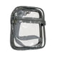 thumbnail image 1 of Bolso de hombro cruzado transparente de PVC - Bolsa de seguridad aprobada para estadio con bolsillo delantero para viajes y eventos, 1 of 1