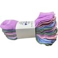 thumbnail image 3 of 60 Pairs Colorful Thin Lightweight Low Cut Ankle Socks, Wholesale Bulk Mens Womens Kids Sock (60 Pastel Assorted), 3 of 7