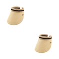 thumbnail image 3 of Guardurnaity Sombrero para el sol Moda Clip-On Gorras Visera de ala ancha Parte abierta Regalo al aire libre beige 2piezas Guardurnaity CBP277175, 3 of 6